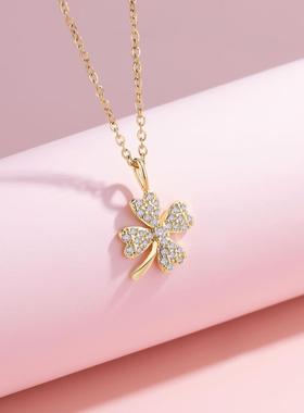 幸运四叶草项链女时尚轻奢高级感