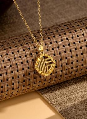 镂空窗花吊坠项链女新中式2024