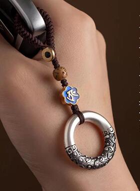 仿纯银生肖本命佛祥云平安扣汽车