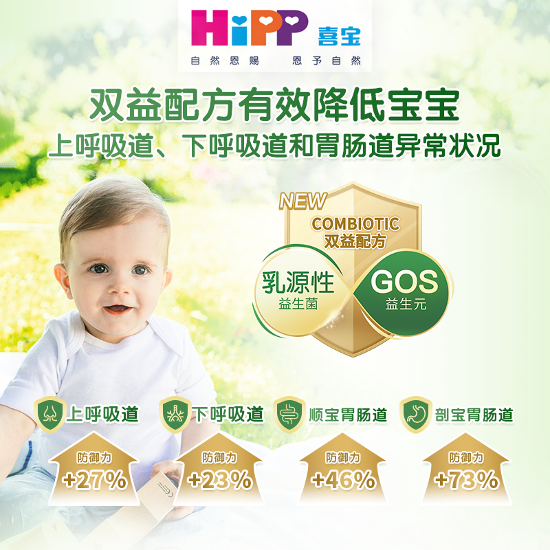 HiPP喜宝 荷兰至臻版4段有机益生菌高钙儿童成长牛奶粉3-12岁*6罐