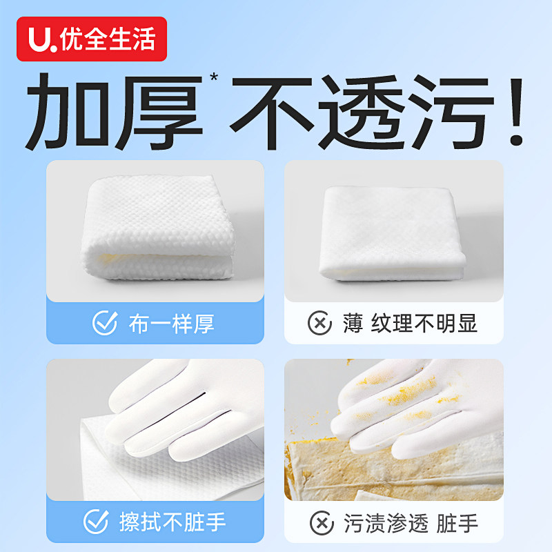 优全生活厨房湿巾去油去污家用油烟机专用清洁湿纸巾强力油污抹布,淘宝优惠券,粉丝福利购,淘宝优惠卷