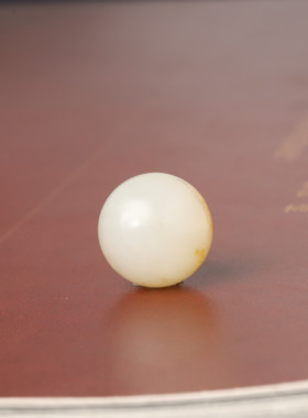 15mm新疆和田玉籽料黄沁珠子手串