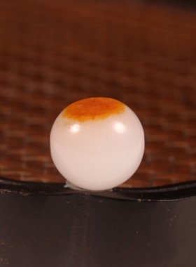 苏工精雕12mm手链配饰白玉