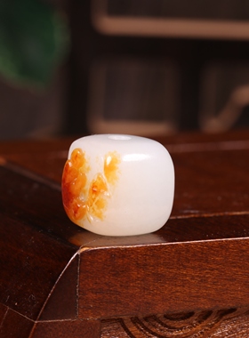 13mm正宗和田玉籽料白玉单珠