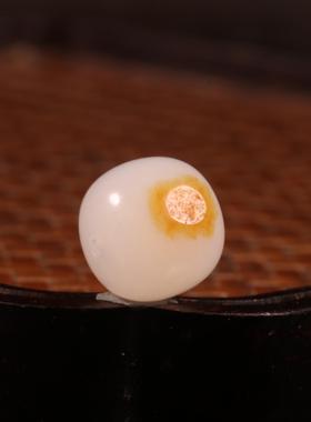 12mm天然新疆和田玉籽料珠子手串