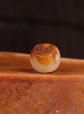 新疆和田玉籽料白玉老型珠