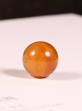 涵玉舍单珠散珠和田玉籽料黄沁