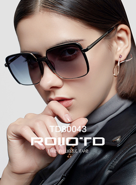 ROllOTD复古大框防晒偏光太阳镜