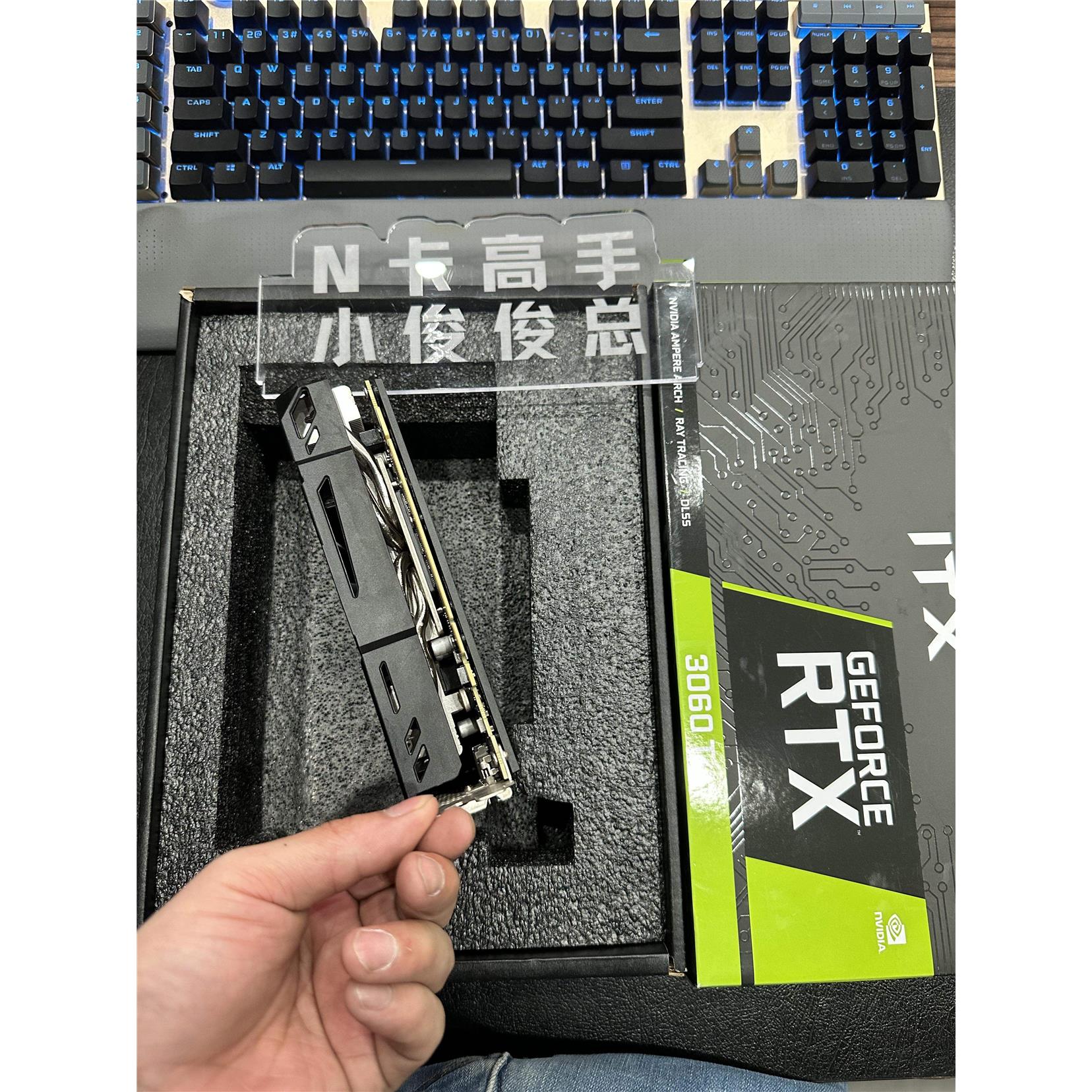 3060tiAERO RTX3060TI 8G独立单风扇显卡 ITX小机箱专用显卡 - 图2