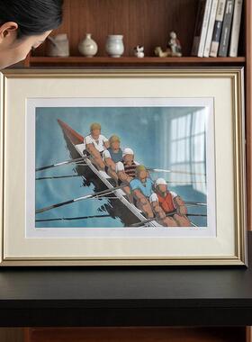 《Row！》现风新波普装饰画客厅书房复古夏日色彩明亮摆件挂画