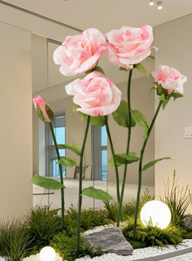仿真花摆件绿植造景大型玫瑰花束