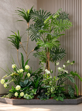 高端仿生植物造景绿植办公室装饰