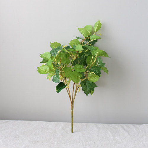 绿色仿真叶子花瓶插花搭配植物花槽填充绿植把束绿萝鸡心叶材花材 - 图2