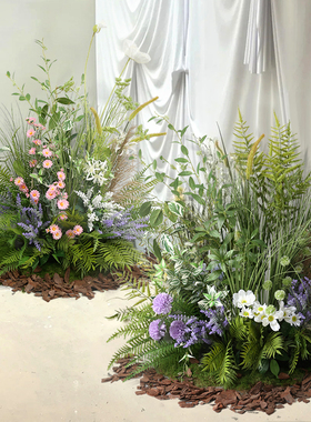 仿真花草造景庭院展厅草堆