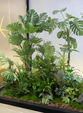仿真绿植造景大堂办公室角落植物