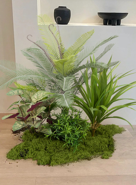 野花苔藓造景仿真花艺软装假植被