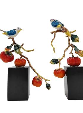 美豹大理石工艺品摆件样板房间会所酒店电视柜玄关设计师树脂摆设