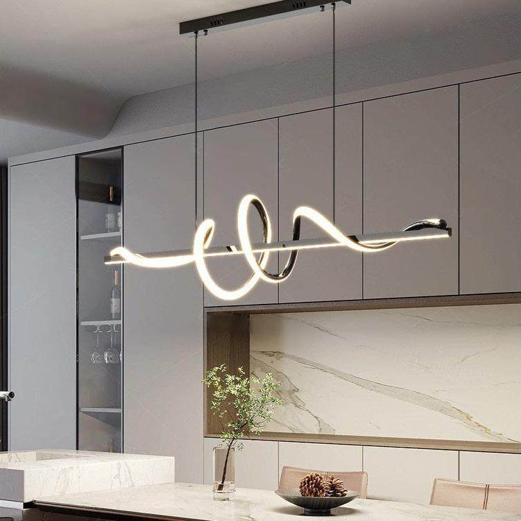 护眼餐厅吊灯简约现代设计师轻奢创意北欧几何极简长条饭厅吧台灯,淘宝优惠券,粉丝福利购,淘宝优惠卷