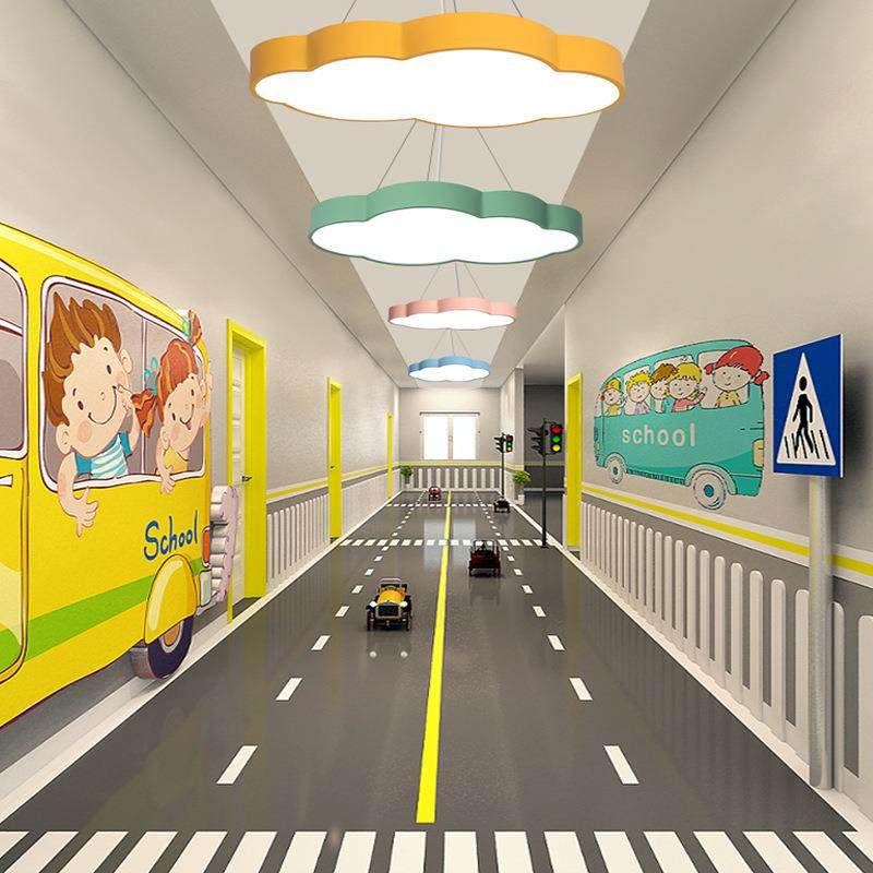 云朵LED吸顶灯创意舞蹈幼儿园教室走廊儿童乐园绘本馆造型吊灯,淘宝优惠券,粉丝福利购,淘宝优惠卷