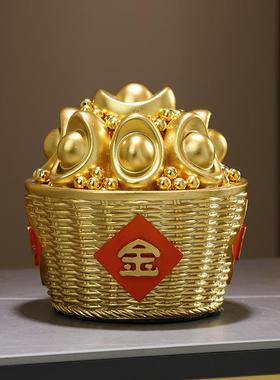 日进斗金聚宝盆招财猫财神爷家居装饰摆件客厅办公室乔迁厂家直销