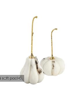 北欧轻奢创意抽象云石南瓜摆件样板间书房电视酒柜桌面装饰品搭配