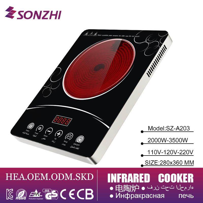 智能电陶炉家用出口中东3500W美规110V欧规不挑锅电热炉灶光波炉,淘宝优惠券,粉丝福利购,淘宝优惠卷