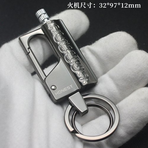 厂家批发百诚多功能万次火柴带钥匙扣金属创意个性户外防水便携 - 图2