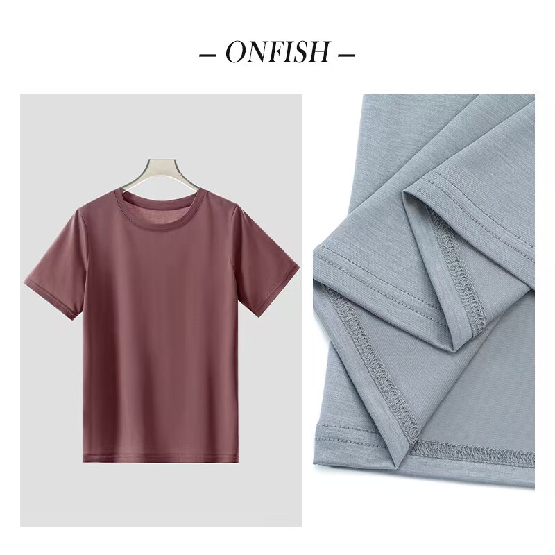 2025春夏新款韩版百搭显瘦气质慵懒感短袖T恤日单FS001
