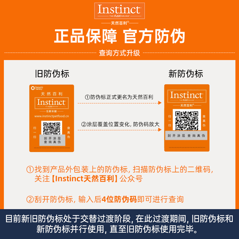 【效期至8月】Instinct百利狗粮无谷鸡肉配方小型犬粮11磅 - 图3