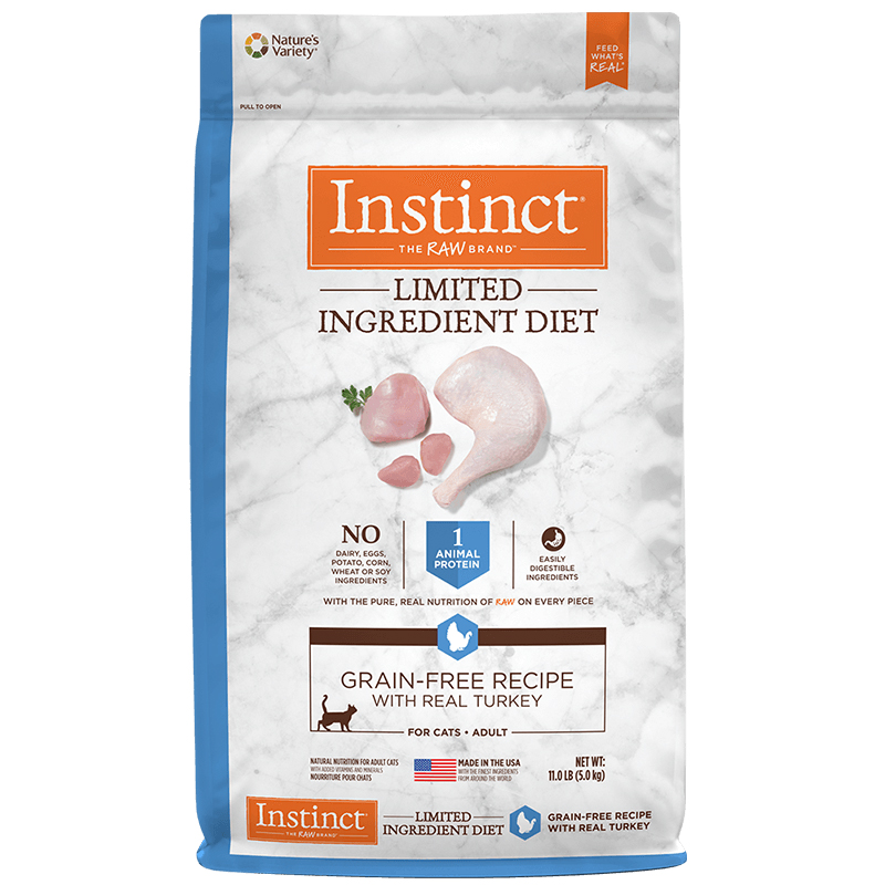 Instinct生鲜本能百利猫粮单一低敏肠胃敏感猫咪火鸡成猫粮11磅_宠物_宠物食品及用品