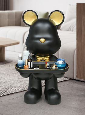 网红客厅托盘花千总轻奢