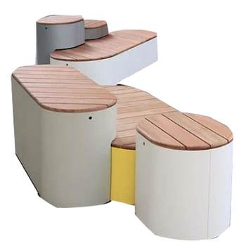 ສະແຕນເລດກາງແຈ້ງມີຮູບຮ່າງພິເສດ benches ຮູບຮ່າງພິເສດແລະ sculptures stool ໂລຫະເຫຼັກ custom ບ່ອນນັ່ງສູນການຄ້າຖະຫນົນ.