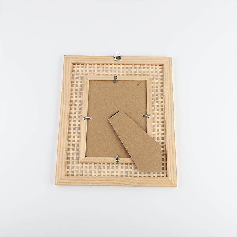 北欧风松木手工竹编相框长方形画框家居用品墙挂床头摆台相框现货,淘宝优惠券,粉丝福利购,淘宝优惠卷