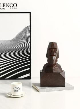 意式极简抽象人物冥想智者小雕塑样板房摆件办公室书柜装饰工艺品