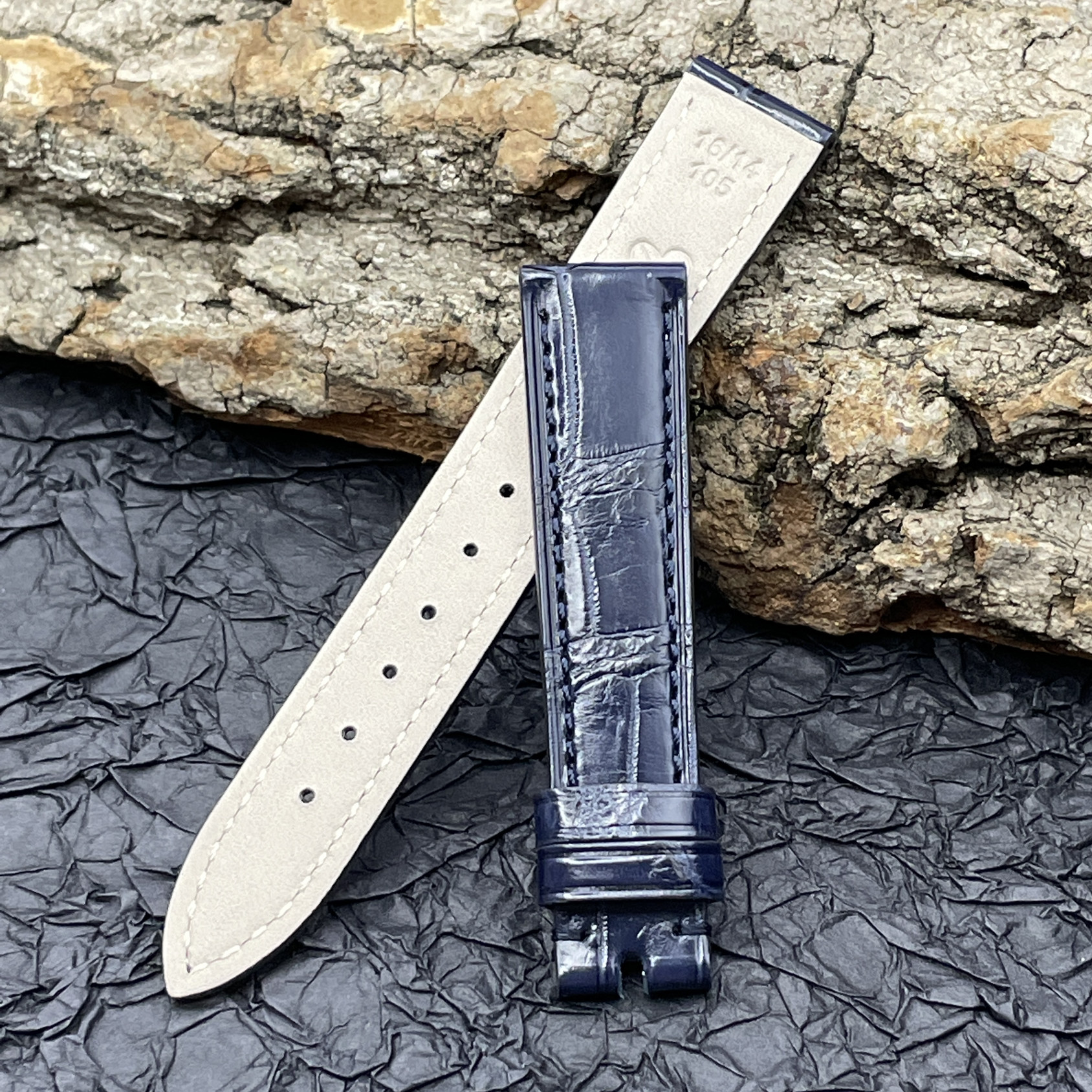 梦诗纯适配肖邦萧邦系列鳄鱼皮表带 梦诗纯手表配件