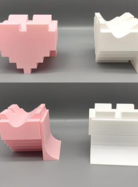 3D爆款打印爱心游戏支架摆件现代
