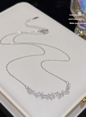 精致小众铃兰花项链女百搭兰花吊坠新中式文艺复古甜美气质锁骨链