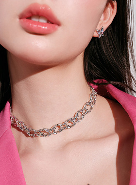 abyb蝴蝶颈链轻奢设计感choker