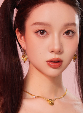 abyb黑胶唱片锁骨链轻奢颈链