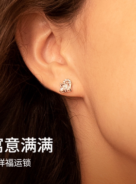 abyb吉祥福运锁包设计耳环