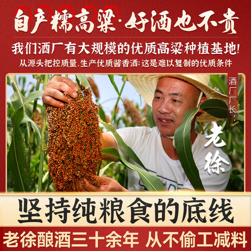 茅味2号 贵州老酒厂酱香型白酒53度纯粮食散装大曲高粱10斤桶装 - 图2