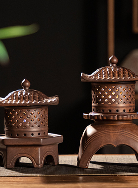 陶瓷中式宫灯家用蜡烛炉