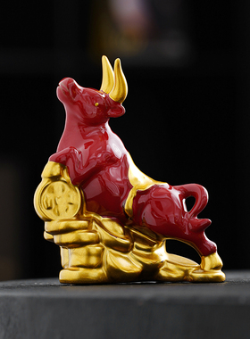 陶瓷兔子桌面禅意家居装饰品