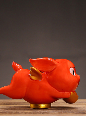 白瓷十二生肖兔子摆件家居