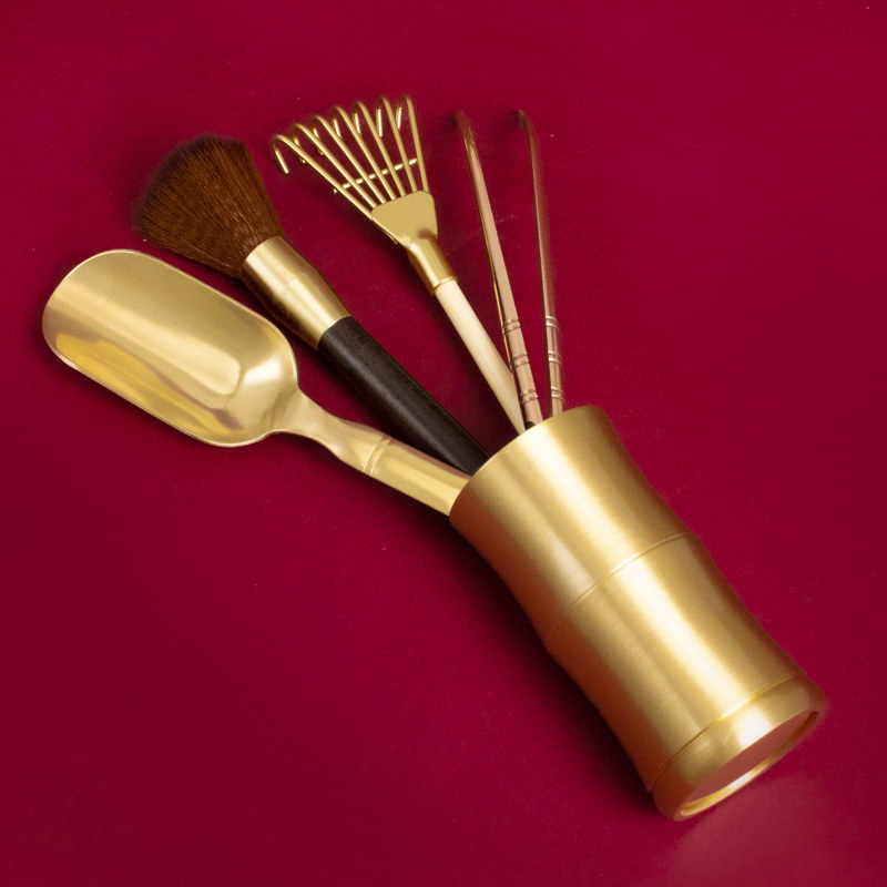 香炉清理工具铜香灰铲子佛尘扫香灰压铜勺香灰耙家用佛堂清洁套装,淘宝优惠券,粉丝福利购,淘宝优惠卷