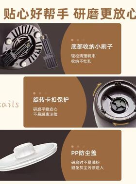 小熊磨粉机干磨机打粉机粉碎机家用小型玉米中药五谷杂粮电动研磨