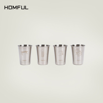 HOMFUL Hao Wind Outdoor 304 Stainless Steel Beer Cups Travel Picnic Camping Cold Drinks Cups Coffee Cups Coffee Cups