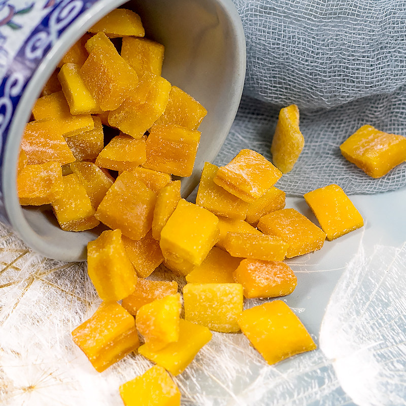 烘焙芒果丁碎粒500g散装休闲芒果干 臻好恰芒果干