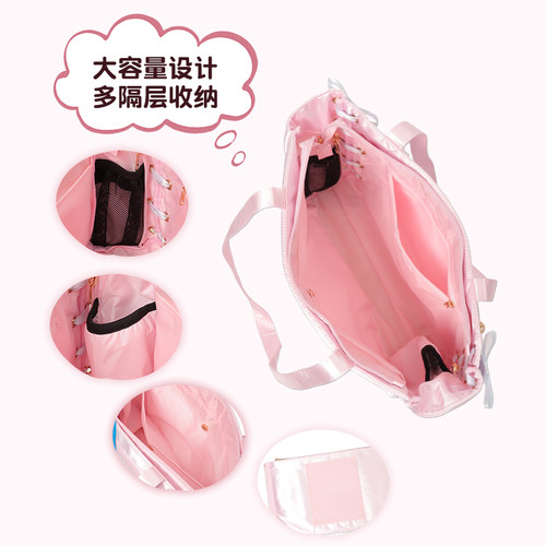 【元旦礼物】WEGO原创丝带痛包S少女托特包丝带休闲通勤手提包 - 图2