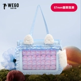 WEGO атласная сумка от боли в толстом кишечнике, размер S, сумка от боли с лентой, двумерная сумка на плечо «сделай сам», просо